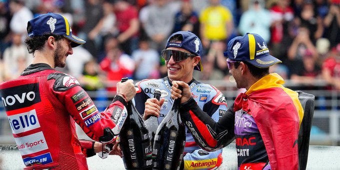 Jorge Martín se impone en Le Mans por delante de Marc Márquez y Pecco