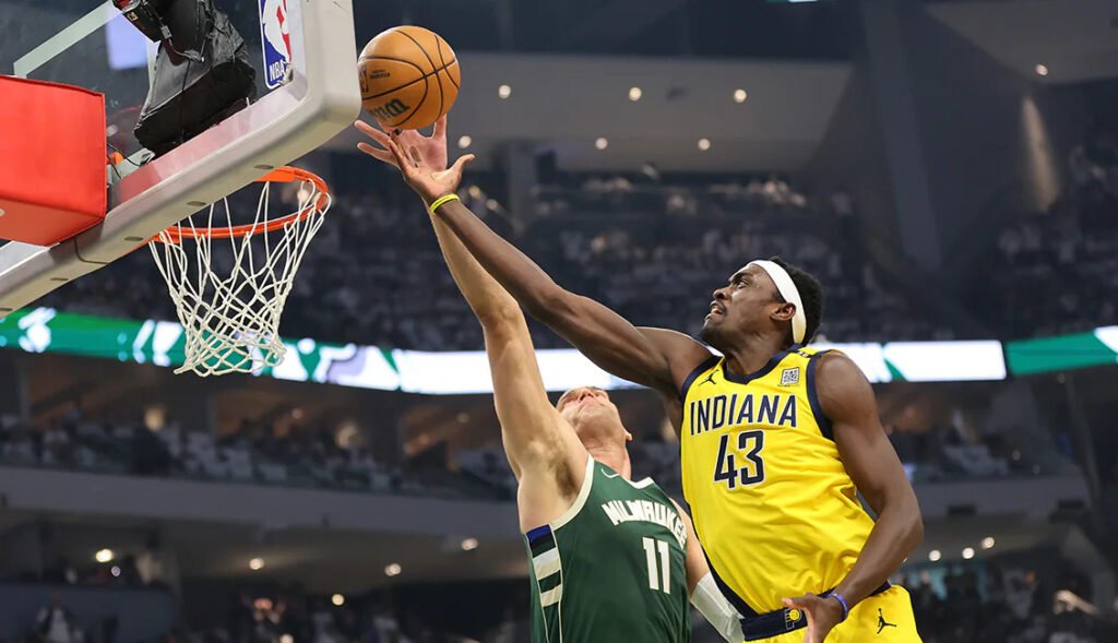 Siakam anota una bandeja. Fuente:NBA.