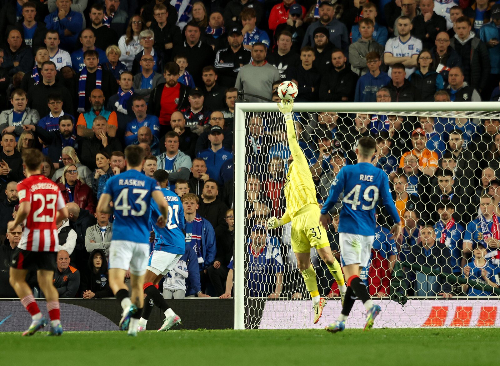Rangers 0-0 Athletic Club: La heroicidad de Kelly deja viva la eliminatoria