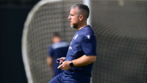 Javi Rey en un entrenamiento de esta semana. Fuente: @FCCartagena_efs