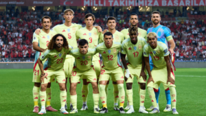 Once de España en el partido ante Turquía. Fuente: SeFutbol