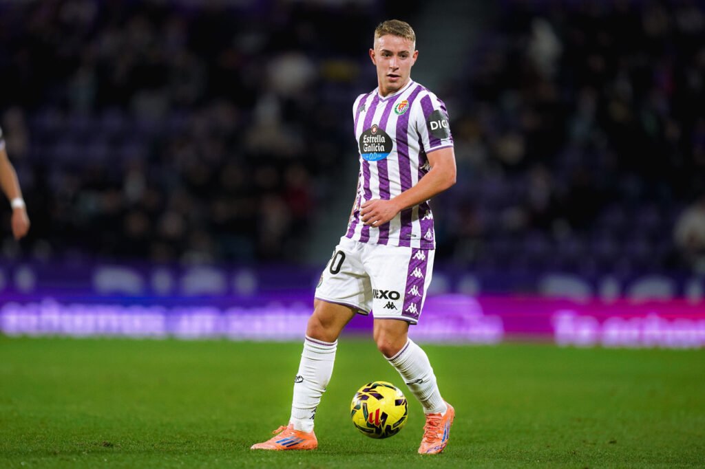 Hugo San Modesto debuta en Zorrilla en partido oficial. Fuente Real Valladolid