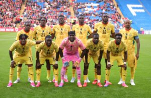 Once Inicial de Ghana en su amistoso ante Gales. Warren Little/Getty Images